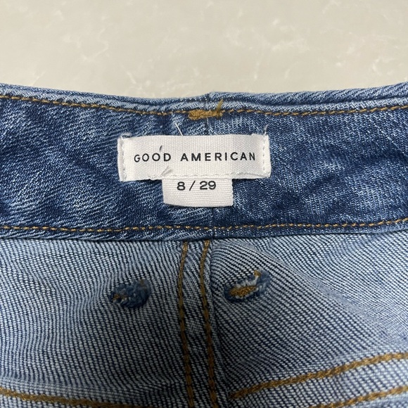 Good American Good Skate Wide-Leg Denim Jeans NWT - Picture 5 of 8
